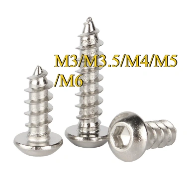 Ốc Vít Đầu Tròn Bằng mạ niken/Vít Đầu Lục Giác Tròn Bằng M3 / M3.5 / M4 / M5 / M6 (YDY-YL-VN-Y)